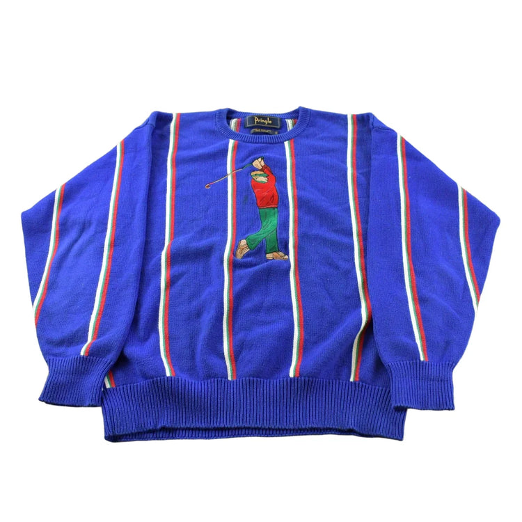 Vintage 1990s Pringle Golf Knit Crewneck Sweater Men's M from propervintagecanada