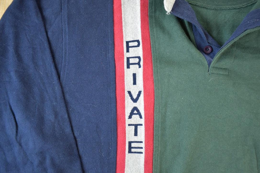 Vintage 1990s Private Sport Quarter Button Up Shirt Men's Large from propervintagecanada