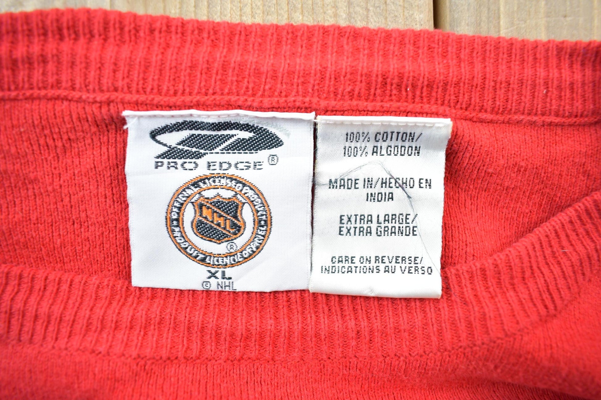 Vintage 1990s Pro Edge Philadelphia Flyers NHL Hockey Crewneck Sweatshirt Men's XL from propervintagecanada