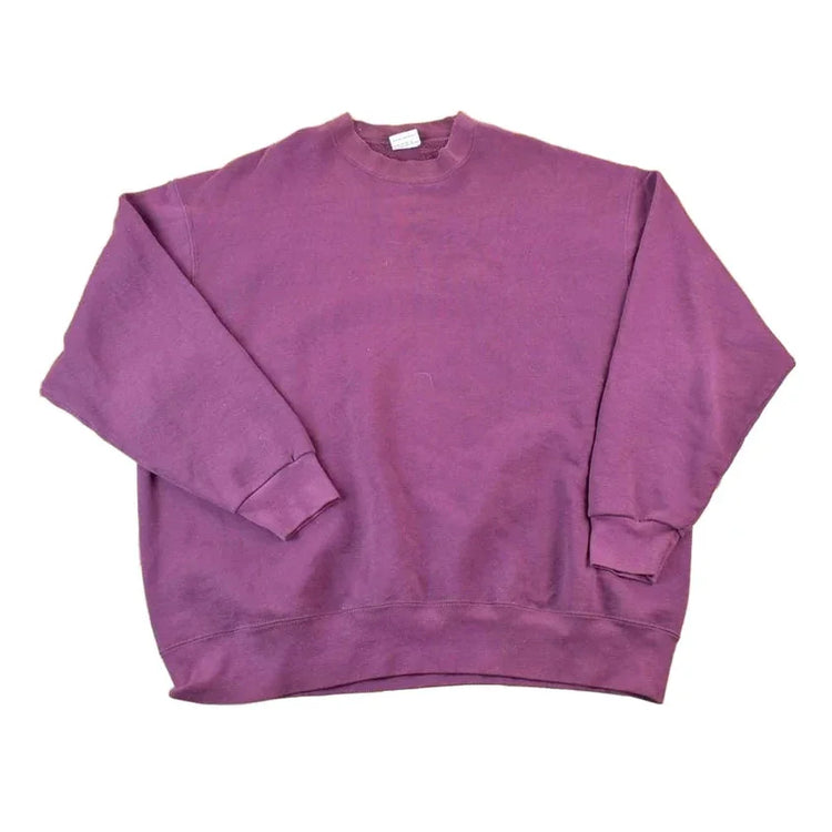 Vintage 1990s Pro Spirit Blank Crewneck Sweatshirt Men's 2XL from propervintagecanada