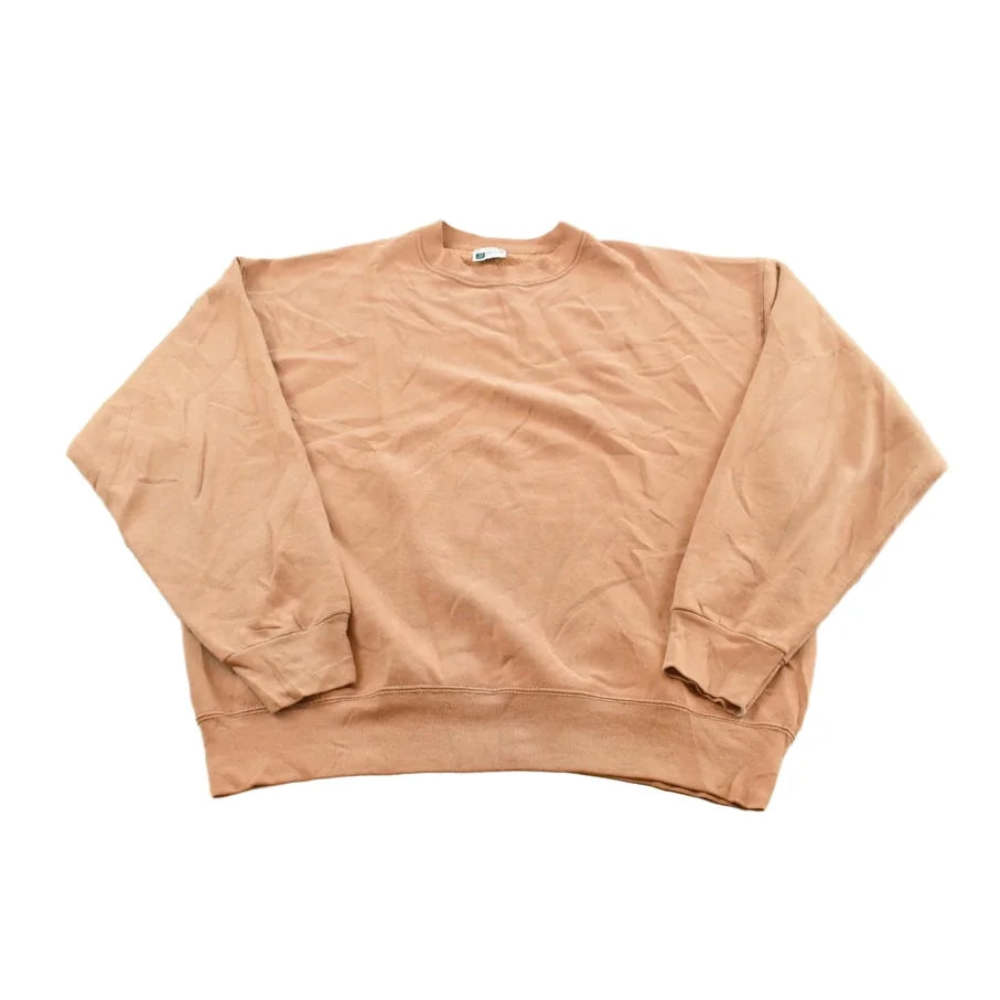 Vintage 1990s Pro Spirit Blank Light Brown Crewneck Sweatshirt Men's XL / Made in USA / Streetwear / 90s Sweater / Street Style from propervintagecanada