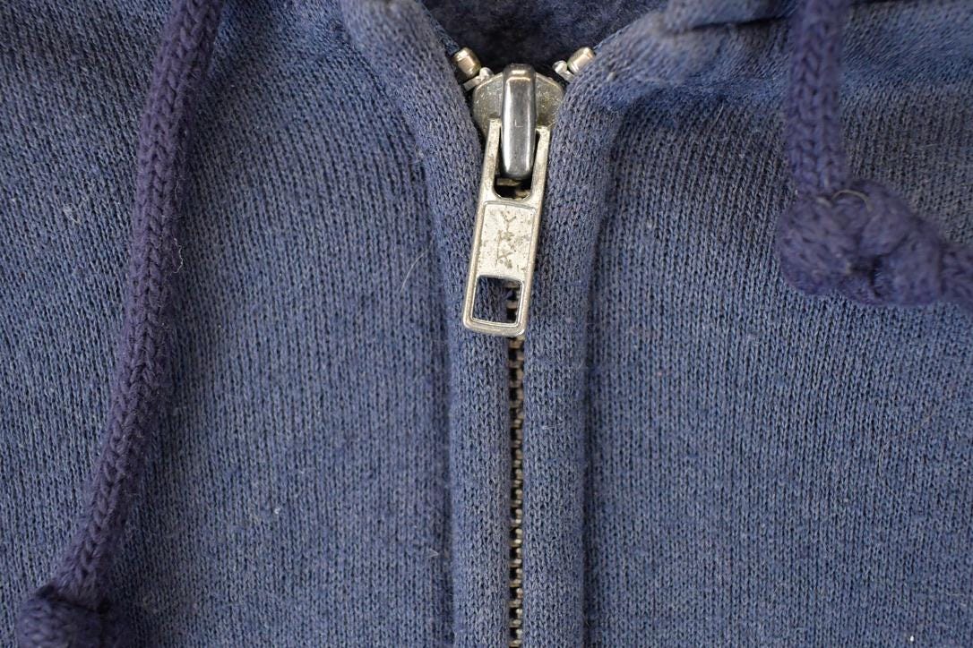 Vintage 1990s Pro Spirit Zip Up Blank Hoodie Sweatshirt Men's L from propervintagecanada