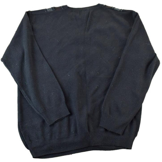 Vintage 1990s Pronto Uomo Knit Abstract Pattern Crewneck Sweater Men's XL from propervintagecanada