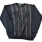 Vintage 1990s Pronto Uomo Knit Abstract Pattern Crewneck Sweater Men's XL from propervintagecanada