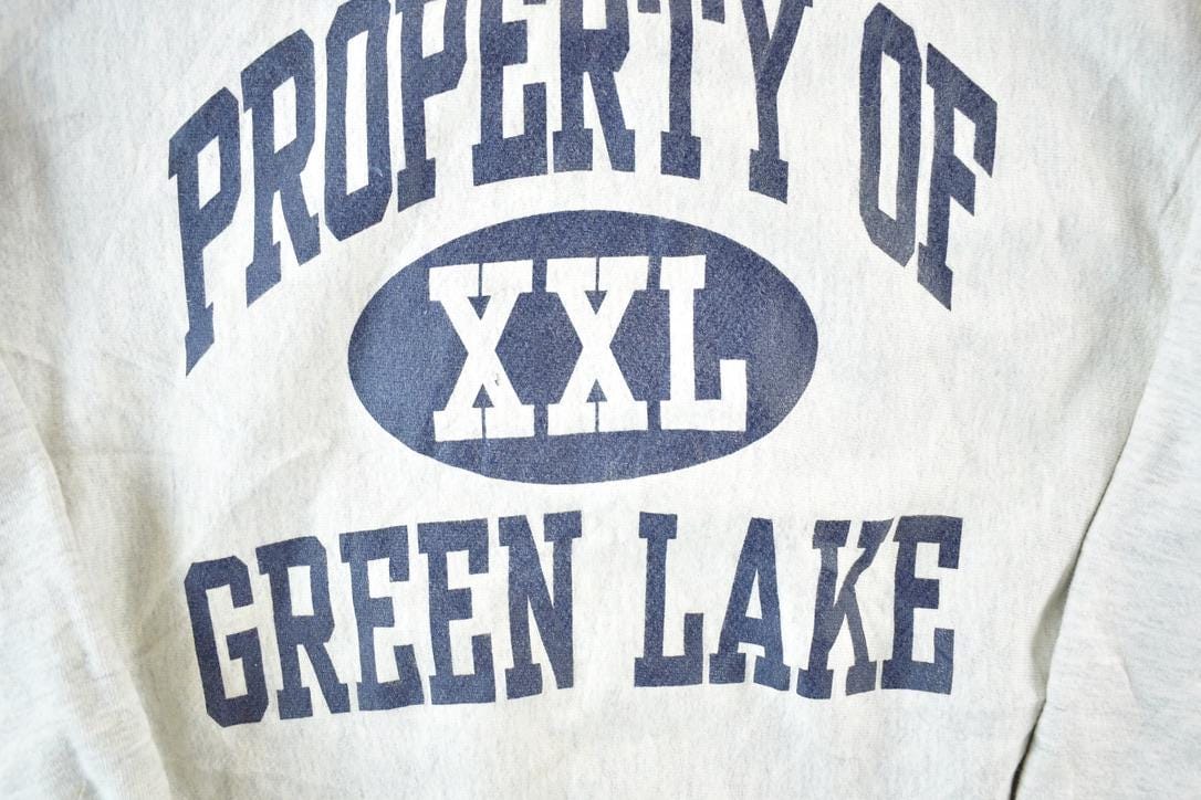 Vintage 1990s Property Of Green Lake Crewneck Sweatshirt Mens L Men's XL from propervintagecanada