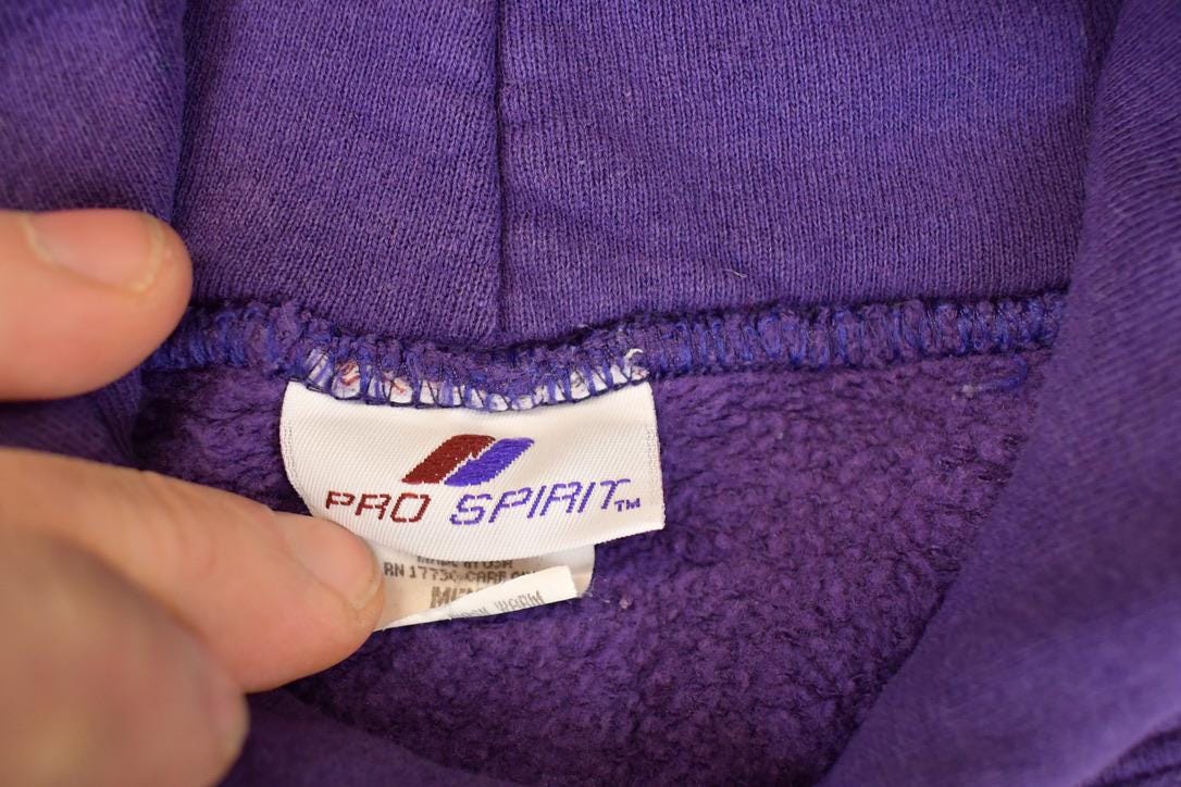 Vintage 1990s Prospirit Blank Heavyweight Hoodie Sweatshirt Men's XXL from propervintagecanada