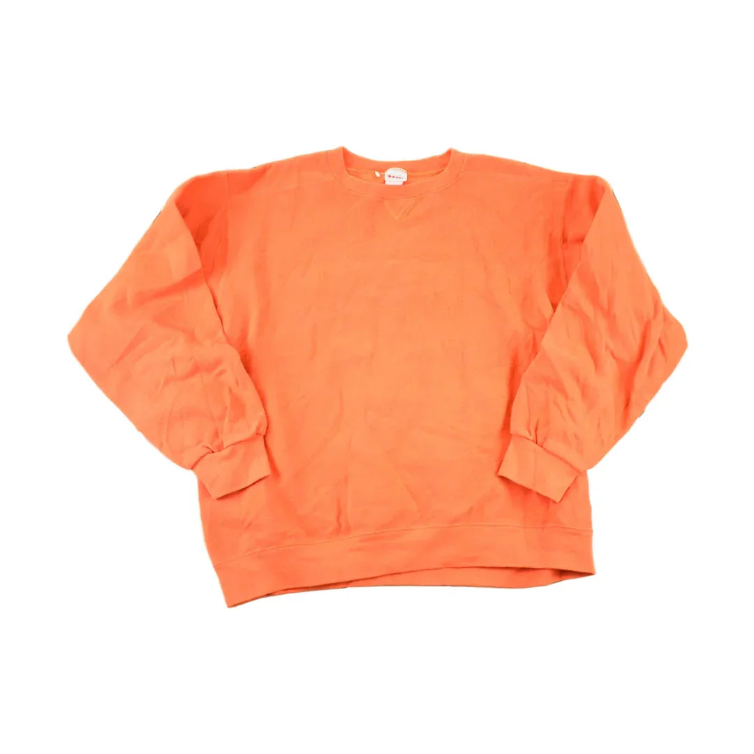 Vintage 1990s Prospirit Blank Orange Souvenir Crewneck Sweatshirt Men's L from propervintagecanada