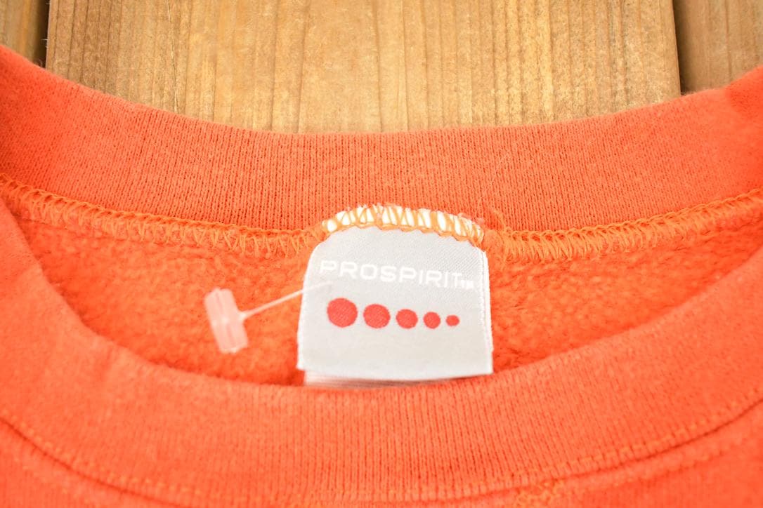 Vintage 1990s Prospirit Blank Orange Souvenir Crewneck Sweatshirt Men's L from propervintagecanada