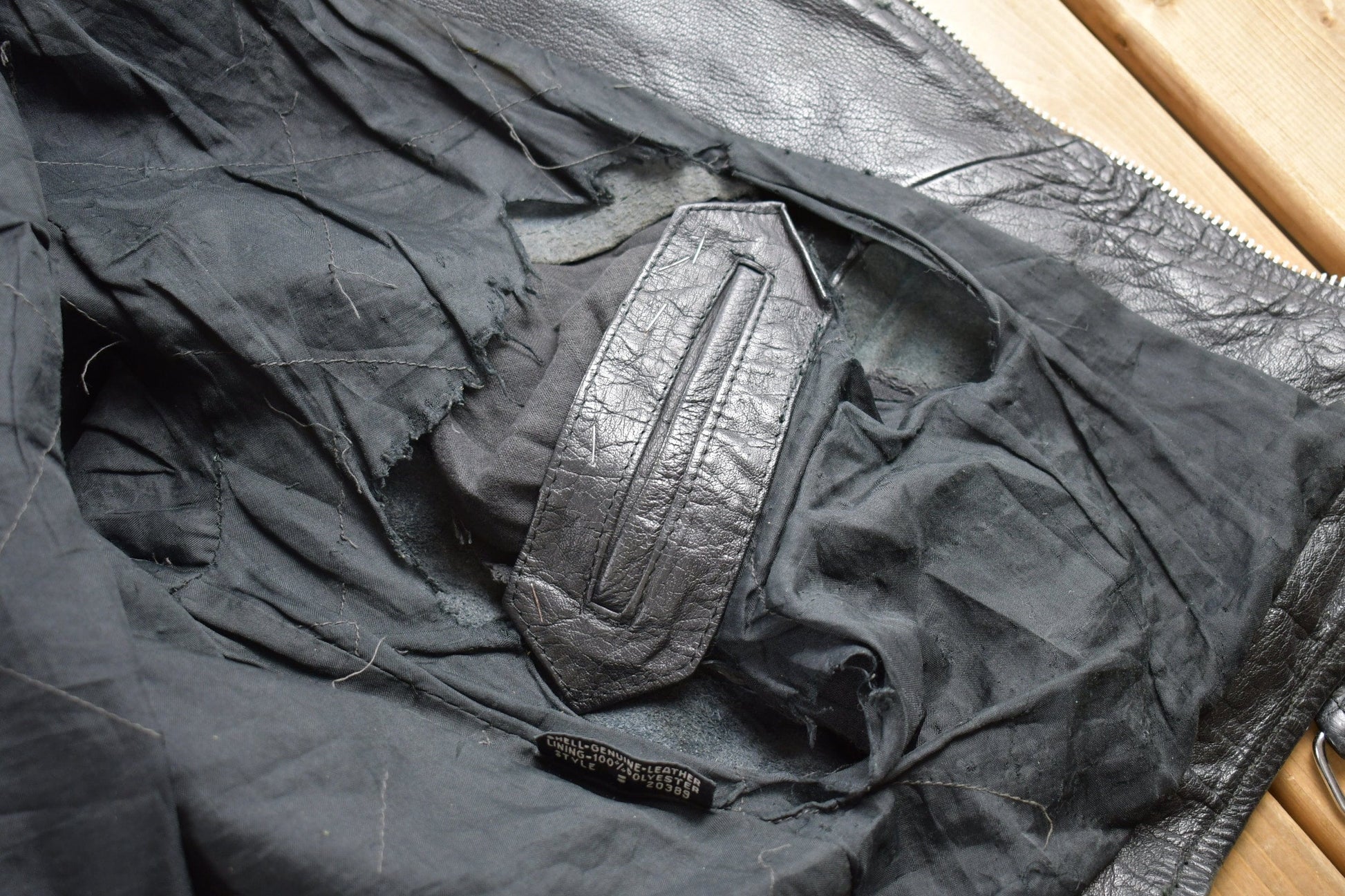 Vintage 1990s Protech Leather Apparel Biker Jacket Men's Medium from propervintagecanada