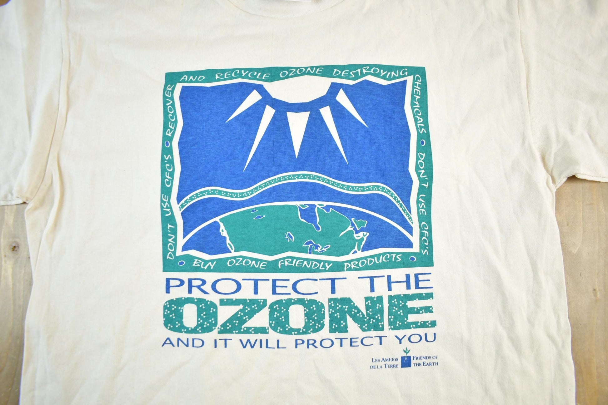 Vintage 1990s Protect The Ozone Souvenir T-Shirt Men's Large from propervintagecanada