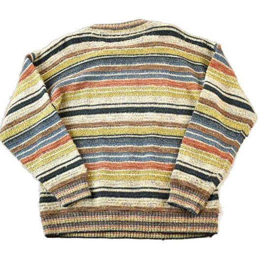 Vintage 1990s Protege Knit Abstract Pattern Crewneck Sweater from propervintagecanada