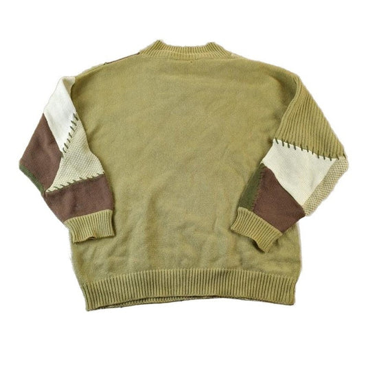 Vintage 1990s PTI Fashion Knit Abstract Pattern Crewneck Sweater Men's XL from propervintagecanada