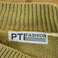Vintage 1990s PTI Fashion Knit Abstract Pattern Crewneck Sweater Men's XL from propervintagecanada