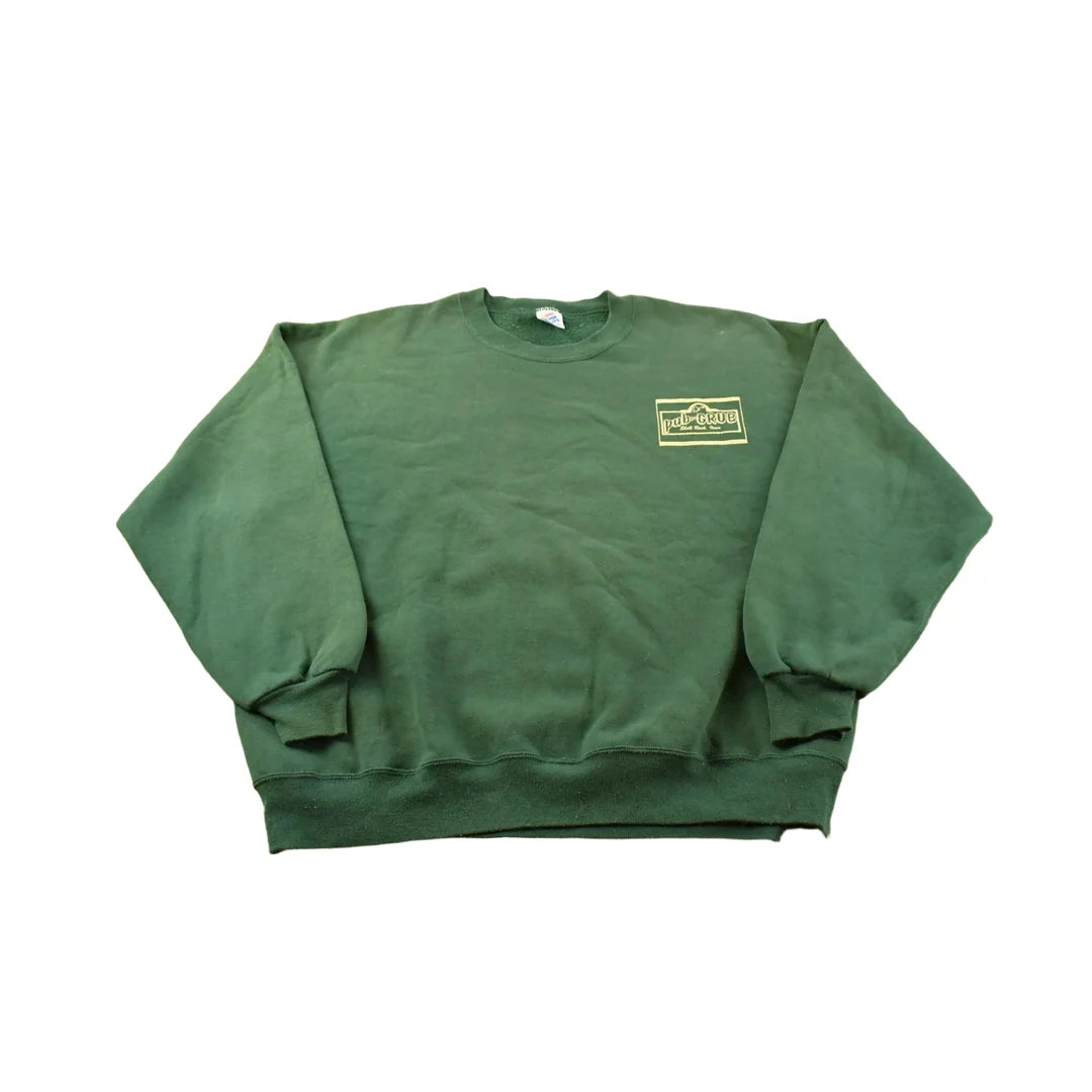 Vintage 1990s Pub & Grub Iowa Bar Promo Souvenir Crewneck Sweatshirt Men's 2XL from propervintagecanada
