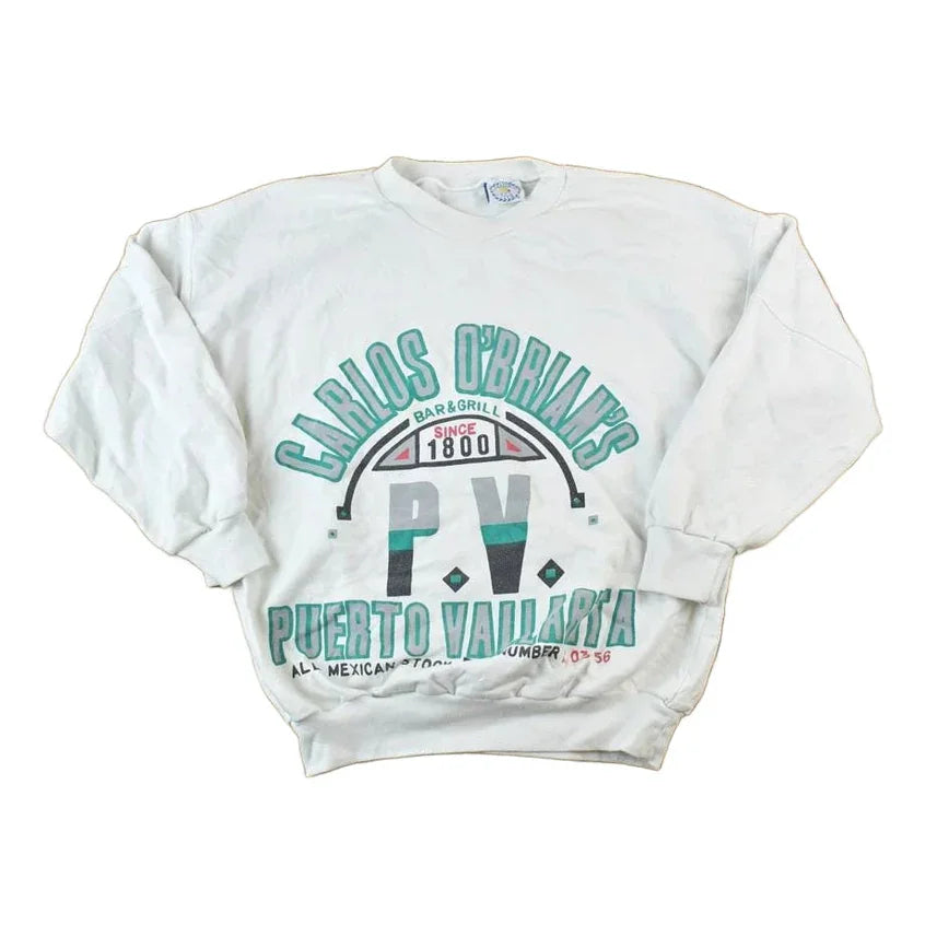 Vintage 1990s Puerto Vallarta Crewneck Sweatshirt Men's Large from propervintagecanada