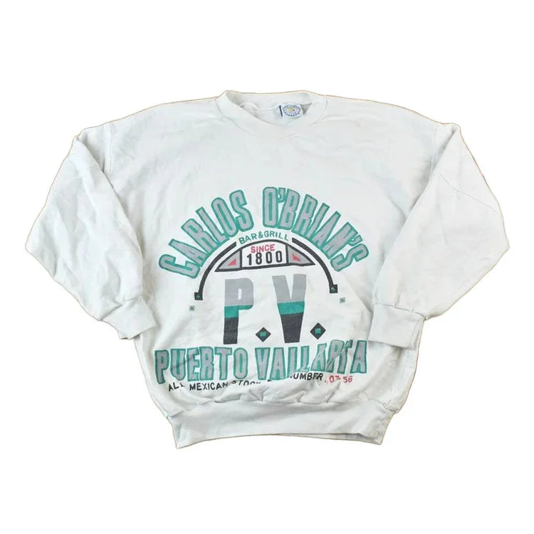 Vintage 1990s Puerto Vallarta Crewneck Sweatshirt Men's Large from propervintagecanada