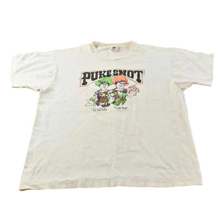 Vintage 1990s Puke & Snot Comedy Graphic T-Shirt Men's L from propervintagecanada