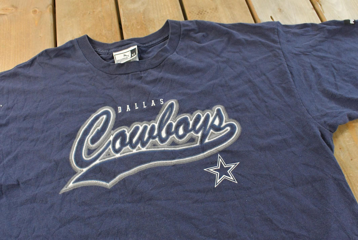 Vintage 1990s Puma Dallas Cowboys NFL T-Shirt Men's 2XL from propervintagecanada