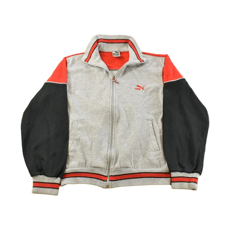Vintage 1990s Puma Embroidered Full Zip Sweatshirt Men's S from propervintagecanada