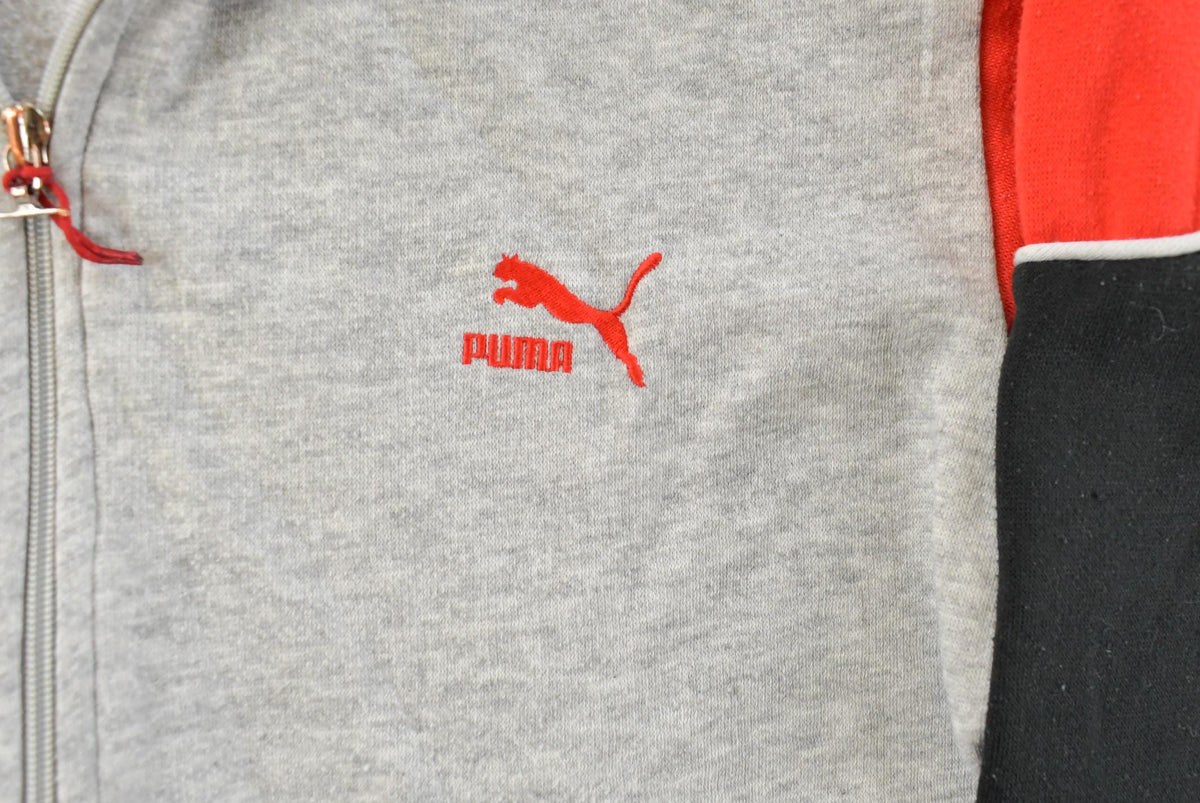 Vintage 1990s Puma Embroidered Full Zip Sweatshirt Men's S from propervintagecanada