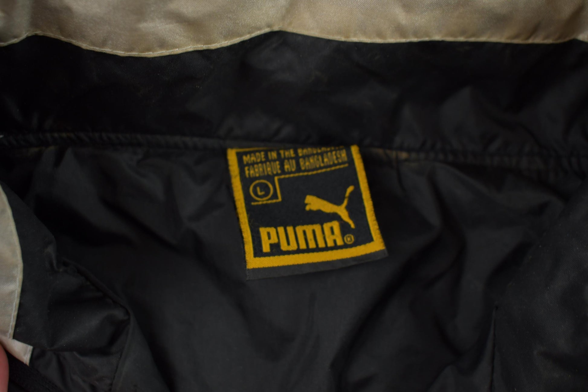Vintage 1990s Puma Full Zip Windbreaker Jacket Men's XL from propervintagecanada