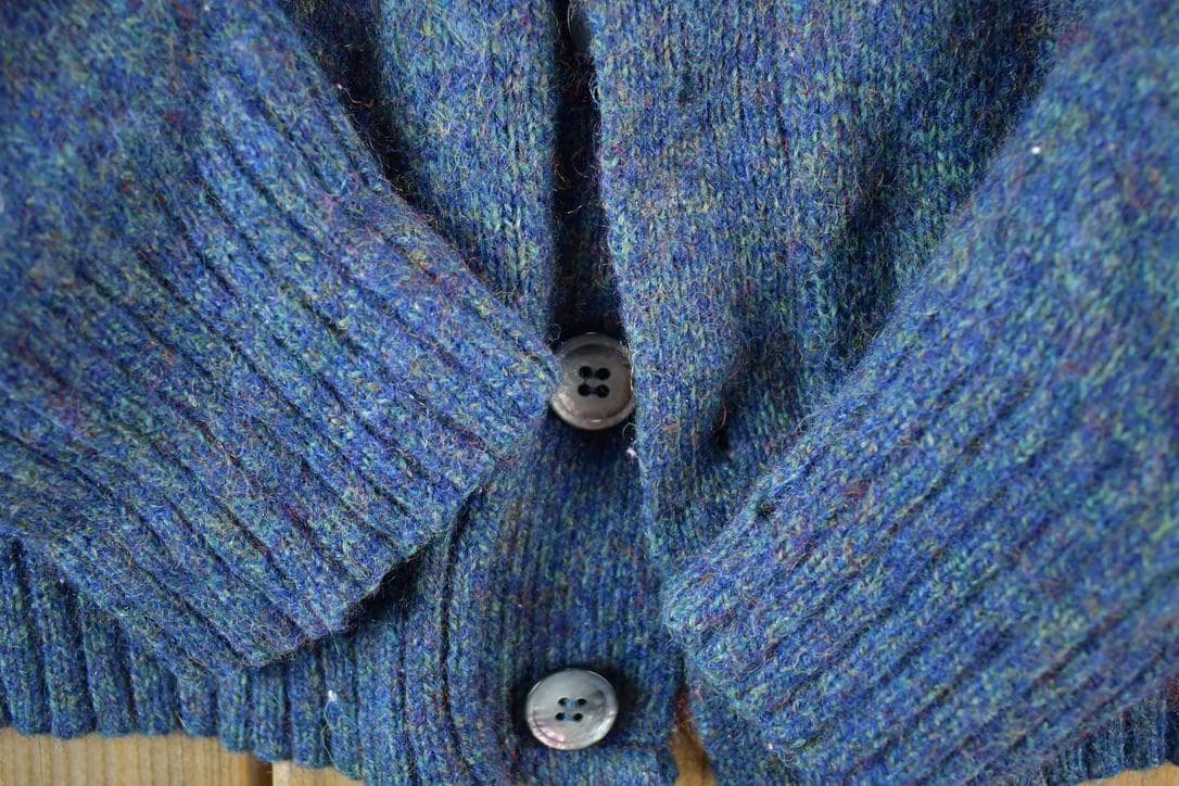 Vintage 1990s Puritan Wool Knit Perfect Mild Distress Cardigan Sweater  S from propervintagecanada