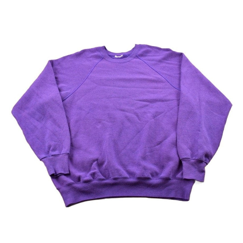 Vintage 1990s Purple Blank Crewneck Sweatshirt Men's S from propervintagecanada