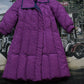 Vintage 1990s Purple Full Length Down Fill Puffer Jacket Women's XS from propervintagecanada