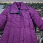 Vintage 1990s Purple Full Length Down Fill Puffer Jacket Women's XS from propervintagecanada