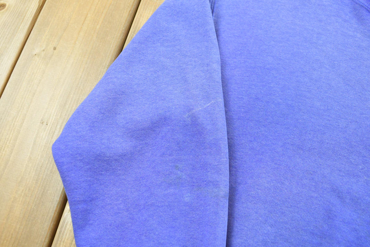 Vintage 1990s Purple Russell Athletics Blank Crewneck Sweatshirt Men's M from propervintagecanada