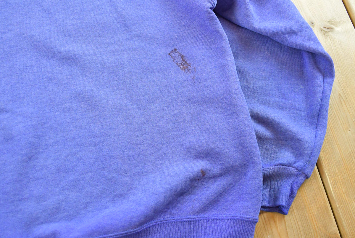Vintage 1990s Purple Russell Athletics Blank Crewneck Sweatshirt Men's M from propervintagecanada