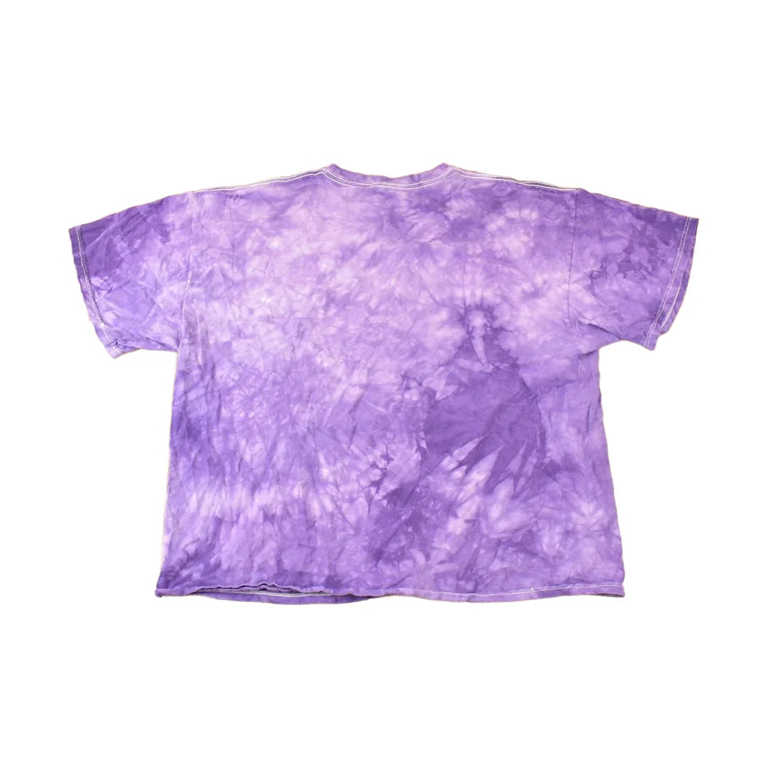 Vintage 1990s Purple Tye Dye Peace Sign Souvenir Travel T-Shirt Men's XL from propervintagecanada