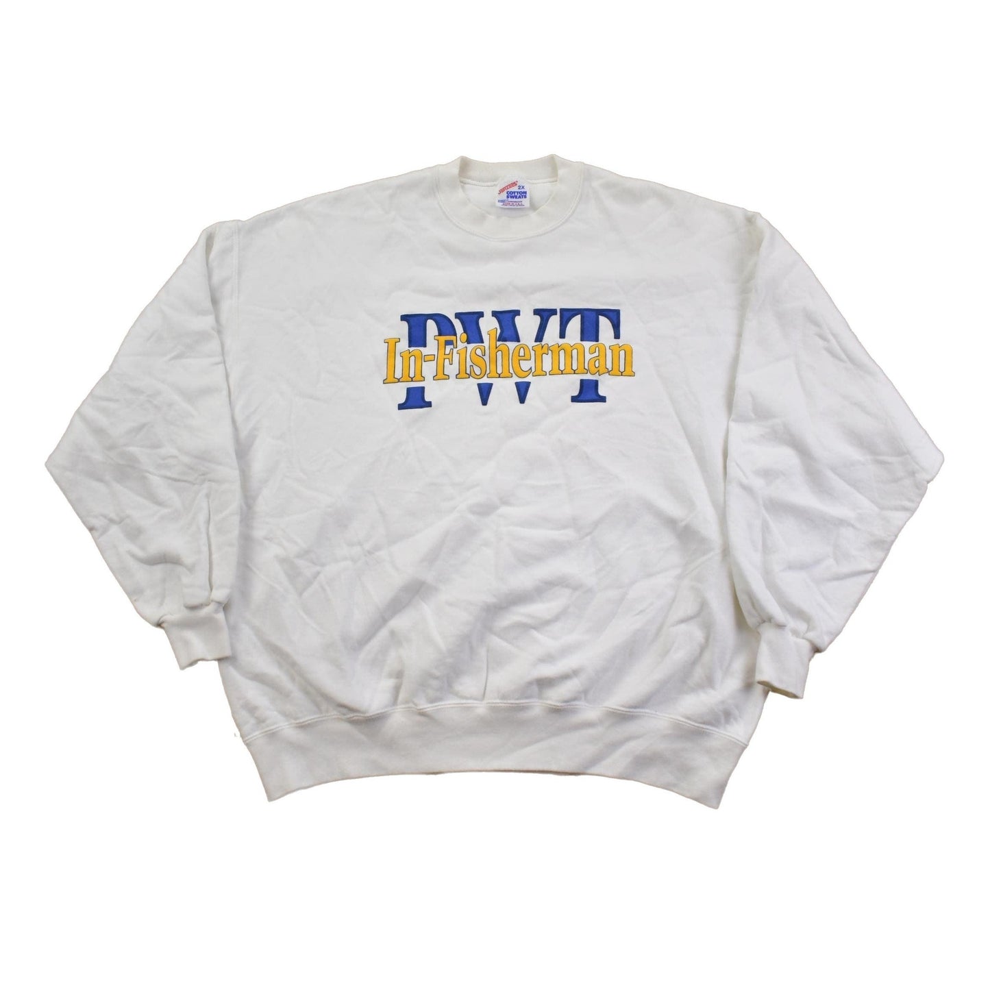 Vintage 1990s PWT In-Fisherman Jerzees Crewneck Sweatshirt Made In USA Men's 2XL from propervintagecanada