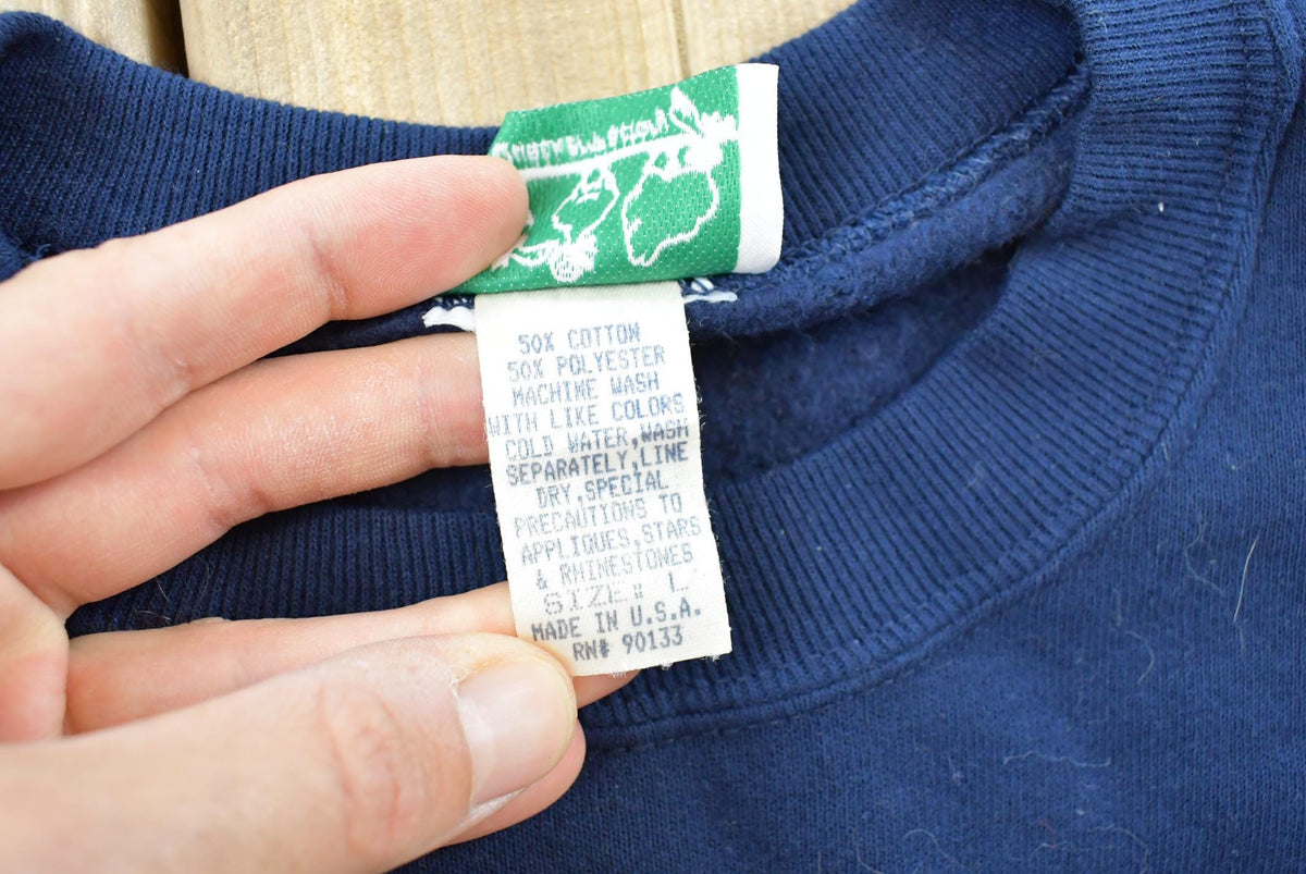 Vintage 1990s Quacker Factory Believe Angels Crewneck Sweatshirt Men's M from propervintagecanada