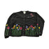 Vintage 1990s Quacker Factory Flowers Knit Cardigan Sweater Women&