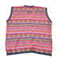 Vintage 1990s Quadro Wool Knit Abstract Button Up Sweater Vest Womens L from propervintagecanada