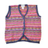 Vintage 1990s Quadro Wool Knit Abstract Button Up Sweater Vest Womens L from propervintagecanada