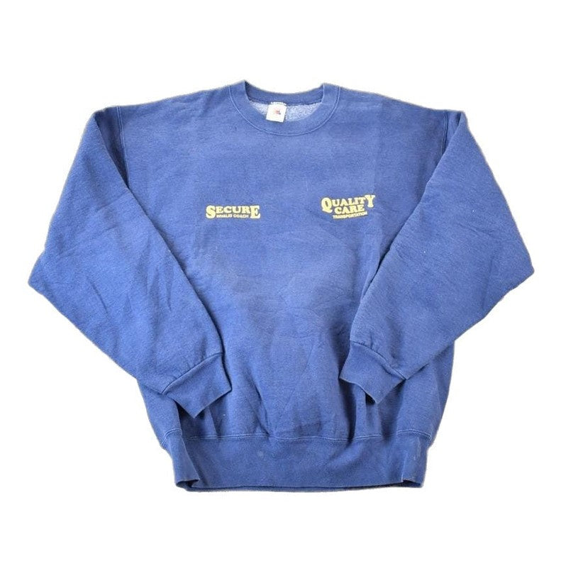 Vintage 1990s Quality Care Transportation Souvenir Crewneck Sweatshirt Made In USA Men's Large from propervintagecanada