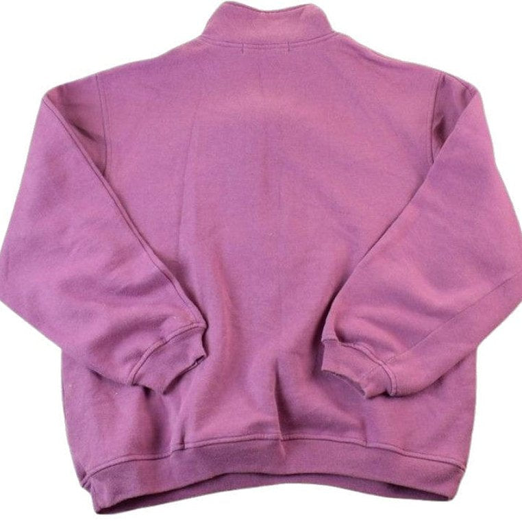 Vintage 1990s Quarter Zip Floral Embroidered Outdoorsman Crewneck Sweatshirt Women's M from propervintagecanada