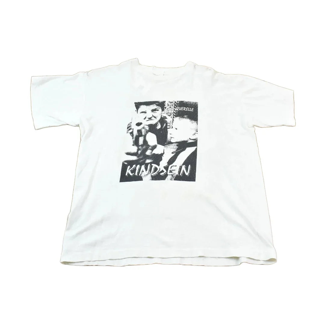 Vintage 1990s Querelle Kindsein Single Stitch Graphic Band Tee Men's Medium from propervintagecanada