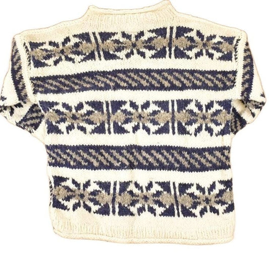 Vintage 1990s Quichua Maqui Wool Knit Crewneck Sweater Women's L from propervintagecanada