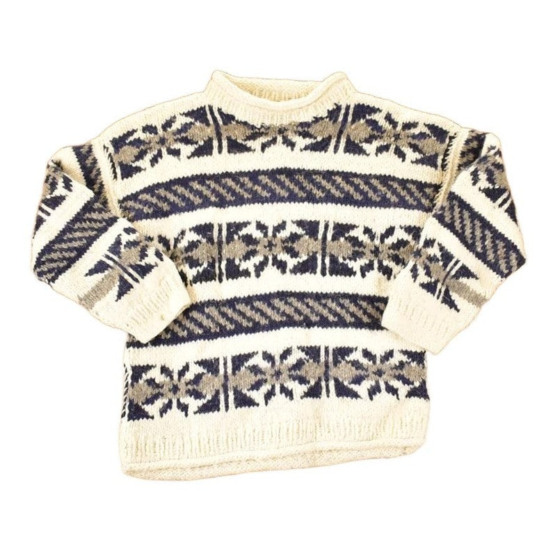 Vintage 1990s Quichua Maqui Wool Knit Crewneck Sweater Women's L from propervintagecanada