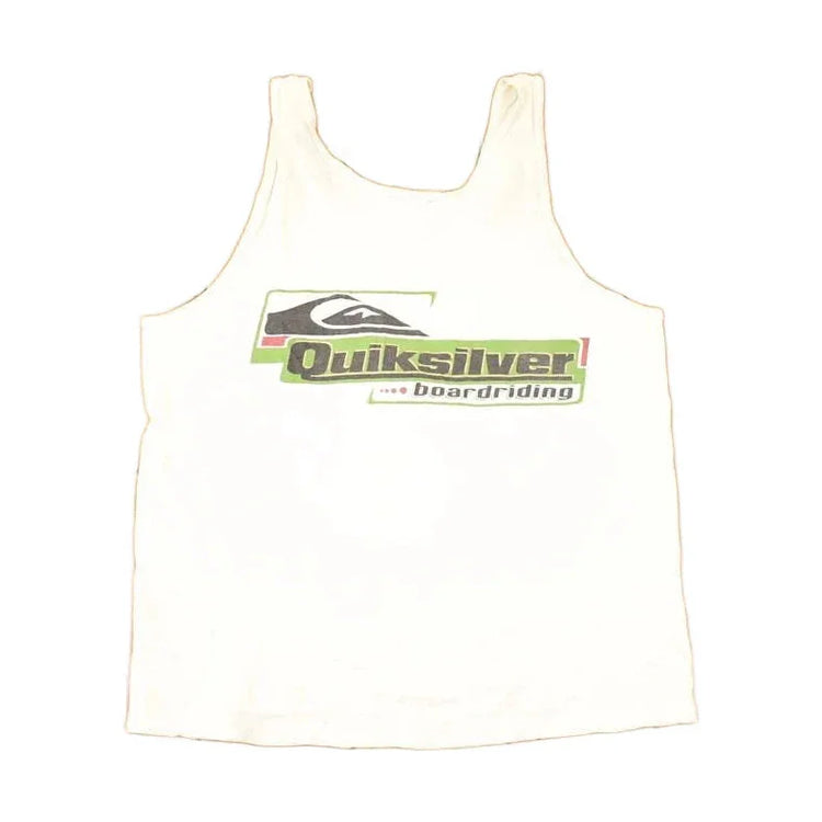 Vintage 1990s Quicksilver Souvenir Boarding Tank Top Men's M from propervintagecanada
