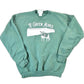 Vintage 1990s R Green Acres Cow Crewneck Sweatshirt Mens L from propervintagecanada