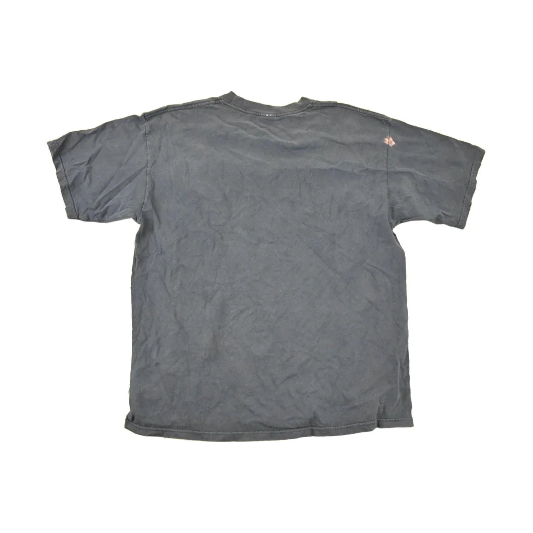 Vintage 1990s Rackarchy AOp Skulls Souvenir T-Shirt Men's L from propervintagecanada