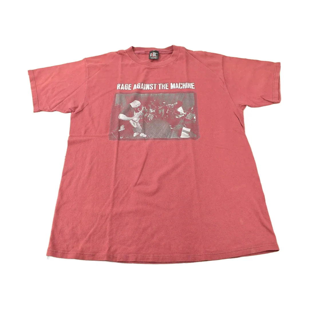Vintage 1990s Rage Against The Machine Graphic Band T-Shirt Men's Large from propervintagecanada