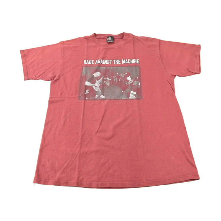 Vintage 1990s Rage Against The Machine Graphic Band T-Shirt Men's Large from propervintagecanada