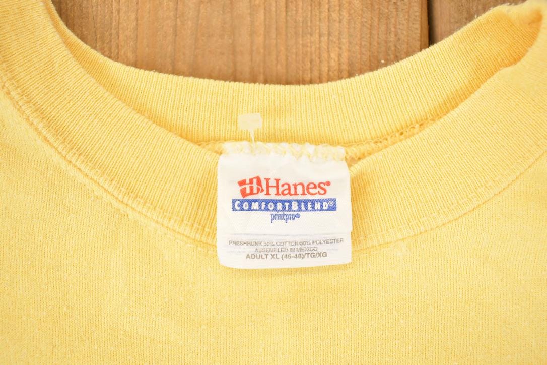 Vintage 1990s Rainbow Row Charleston SC Graphic Print Crewneck Sweatshirt Mens L from propervintagecanada