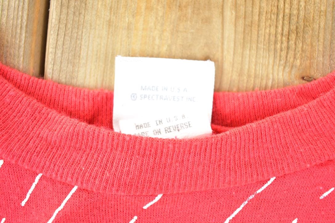Vintage 1990s Rainy Christmas AOP Crewneck Sweatshirt Mens L from propervintagecanada