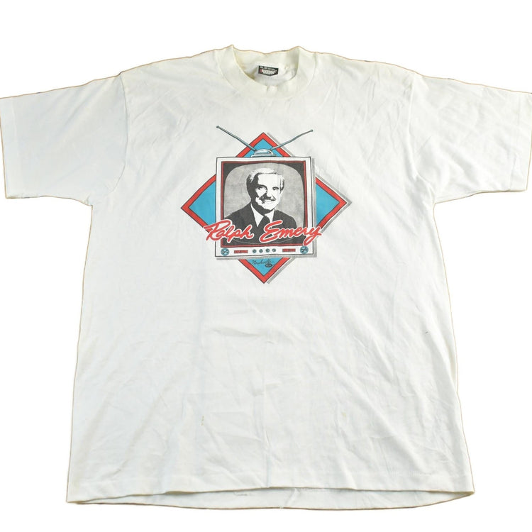 Vintage 1990s Ralph Emery Graphic T-Shirt Men's XL from propervintagecanada